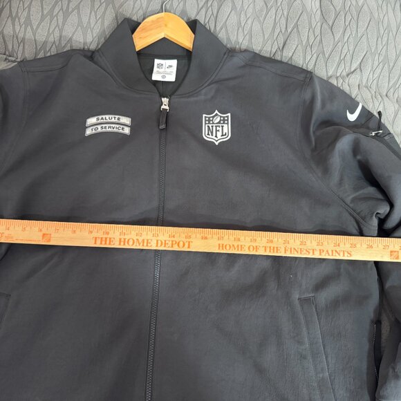 Nike NFL Shield Team Issue Salute To Service Heavyweight Bomber Jacket Mens 2XL - Picture 3 of 14